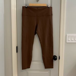 Lululemon Wunder Train High Rise Leggings Size 14 25” Brown Like New